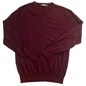 Merino Wool Sweater Mens Large Dressmann Well Dressed